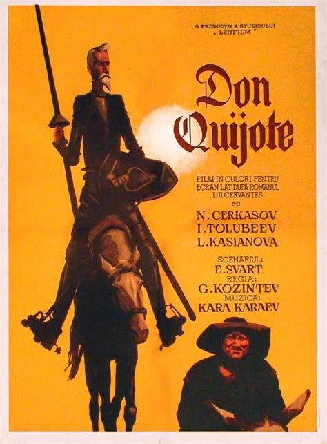 Cartel de la película rusa de Don Quijote (1957)
