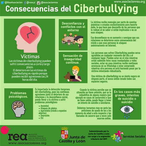 Infografía sobre ciberacoso y sus consecuencias