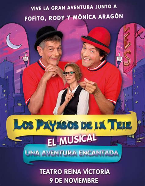 Cartel de un musical de Los Payasos de la Tele