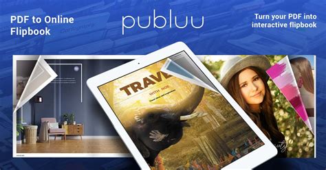 Interfaz de Publuu flipbook creator
