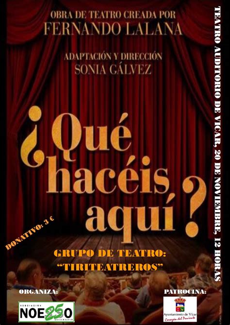 Cartel de la obra de teatro 