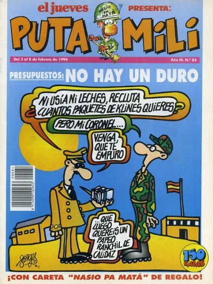 Portada de la revista Puta Mili
