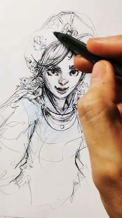 Proceso de boceto a tinta