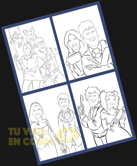 Ejemplo de cómic personalizado para invitados