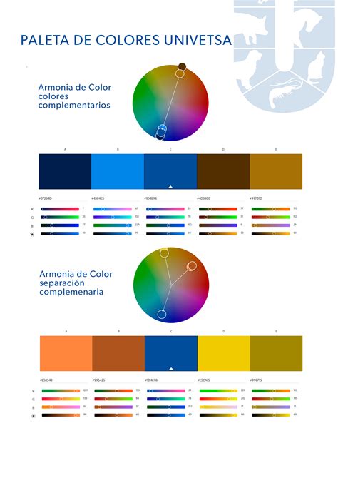 Paleta de colores para líneas cinéticas