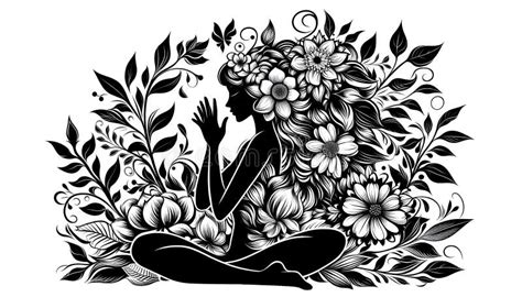 Ilustración de una figura femenina con elementos góticos y mágicos