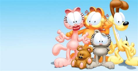 Ilustración de Garfield y sus amigos para niños