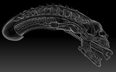 Diseño conceptual de un xenomorfo