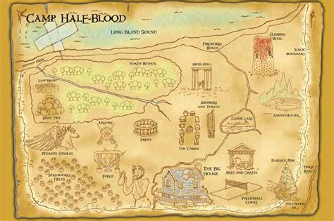Mapa del Campamento Mestizo y Campamento Júpiter
