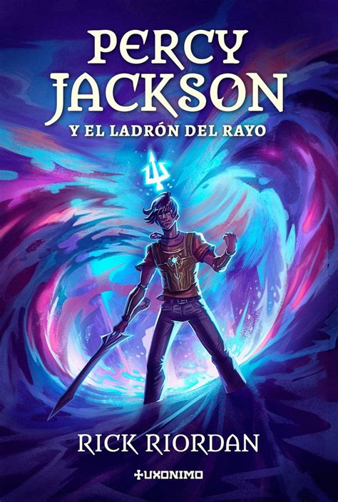 Ilustración de Percy Jackson luchando contra un monstruo