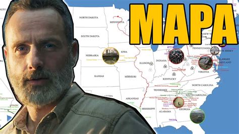 Mapa de localizaciones clave en The Walking Dead
