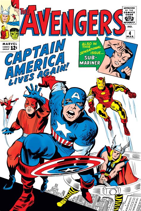 Portada del primer comic de Los Vengadores