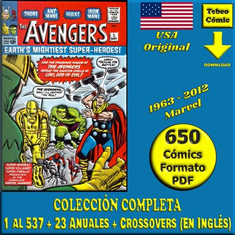 Cómics de Los Vengadores en formato digital CBR
