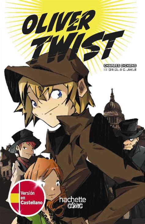 Portada de una edición de Oliver Twist estilo manga
