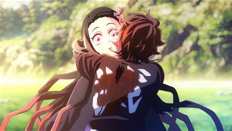 Nezuko Kamado protegiendo a Tanjiro