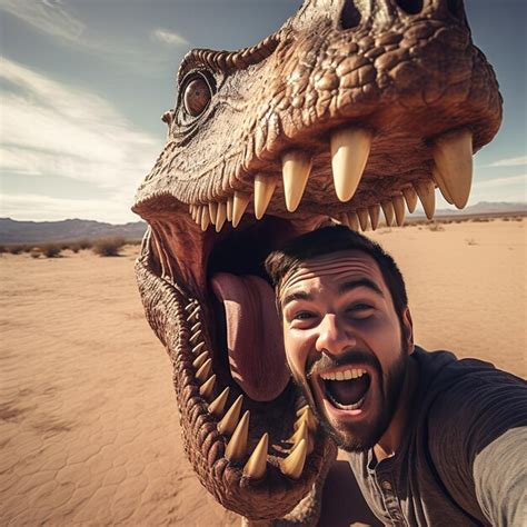 Ilustración de un hombre prehistórico con un dinosaurio
