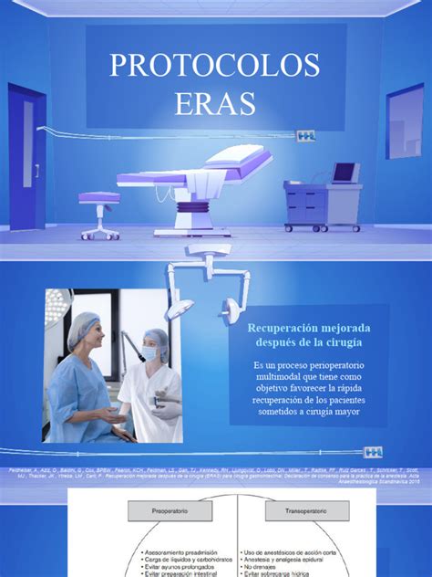 Esquema de los protocolos ERAS en cirugía gástrica