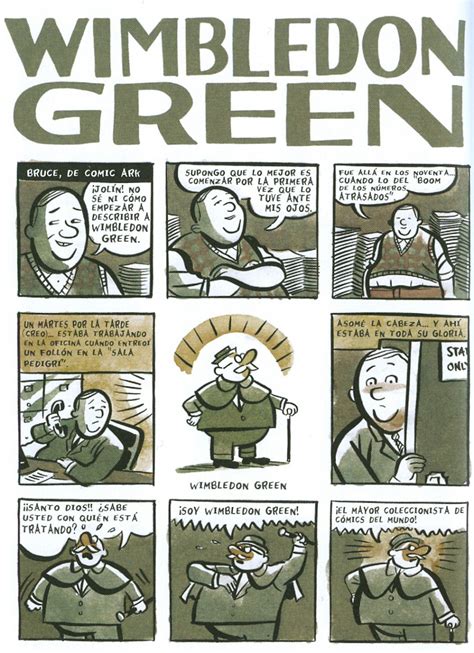 Viñetas del cómic Wimbledon Green de Seth
