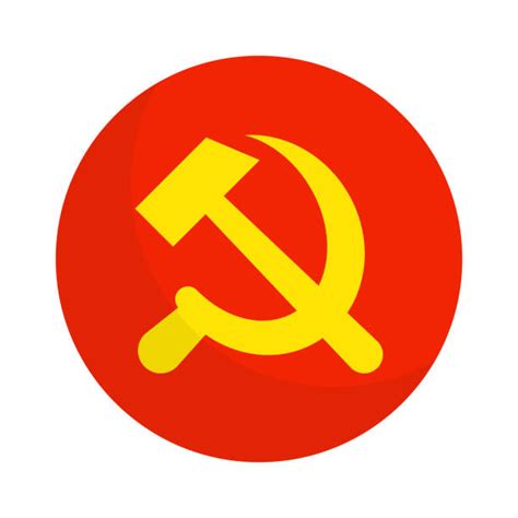 Símbolo del comunismo integrado en un diseño de cómic