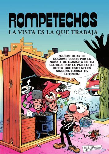 Ilustración de Rompetechos intentando leer un cartel