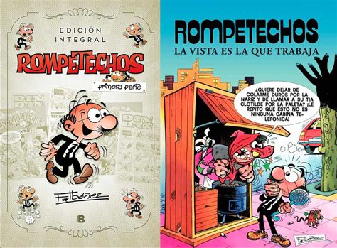 Viñeta cómica de Rompetechos confundiendo un cartel