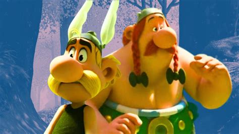 Ilustración de Astérix y Obélix celebrando