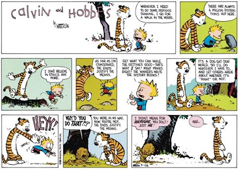 Ilustración de Calvin y Hobbes interactuando