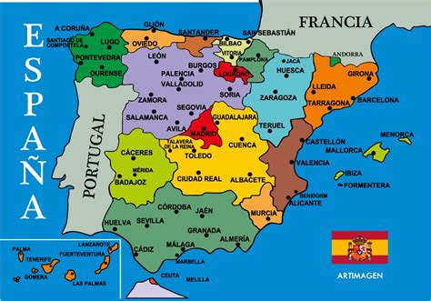 Mapa de España con ciudades relevantes para la historia del cómic