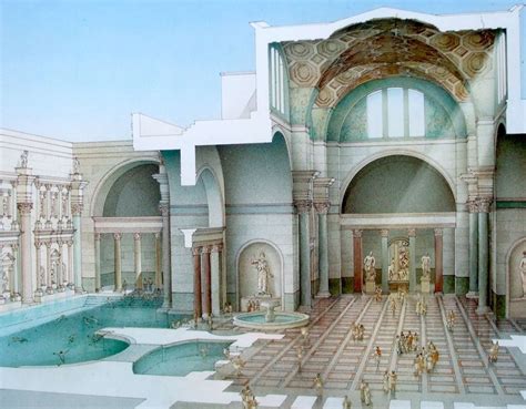 Recreación de unas termas romanas