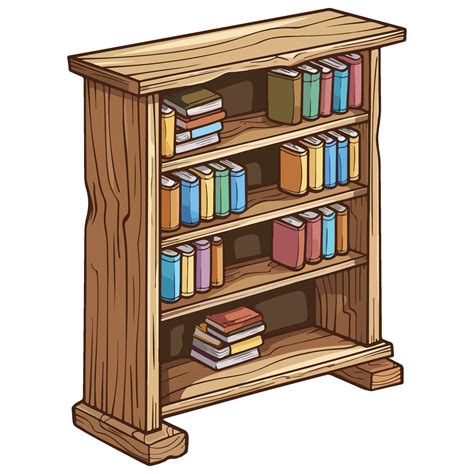 Ilustración de un librero peculiar con aspecto de 