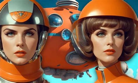 Ilustración de portada de un tebeo de ciencia ficción de los años 50