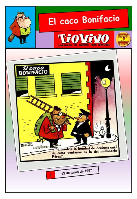 Viñeta cómica de El Caco Bonifacio