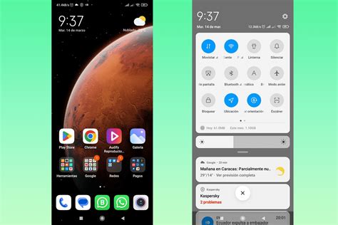 Capturas de pantalla de la app 