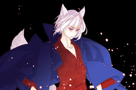 Ilustración de Tomoe, el zorro demonio familiar