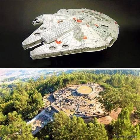 Comparación visual del Halcón Milenario y la nave de Valérian
