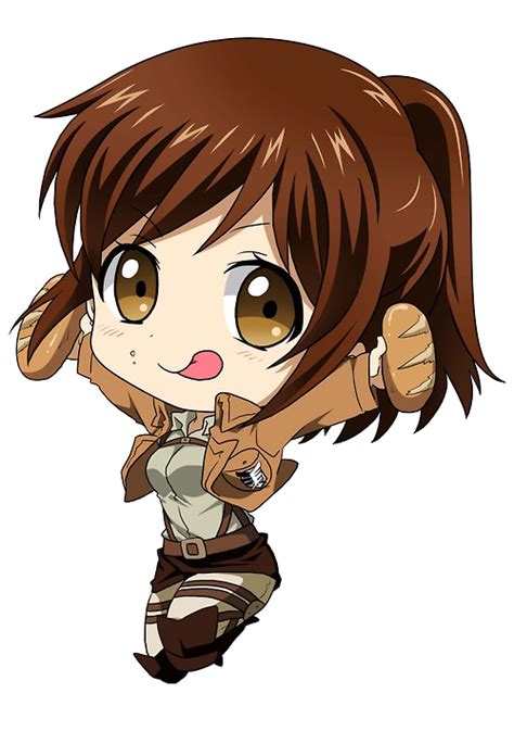 Ilustración de los personajes chibi de Shingeki no Kyojin Junior High