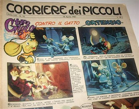 Portada de la revista Corriere dei Piccoli con Topo Gigio