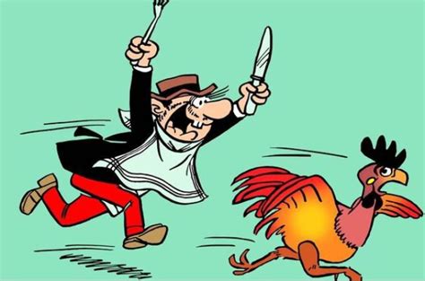 Viñeta de Carpanta intentando comer un plato de comida que se desmorona