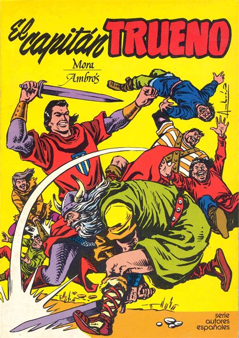 Ilustración del Capitán Trueno, Goliath y Crispín en un globo aerostático