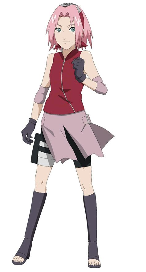Sakura Haruno en su atuendo de Naruto Shippuden