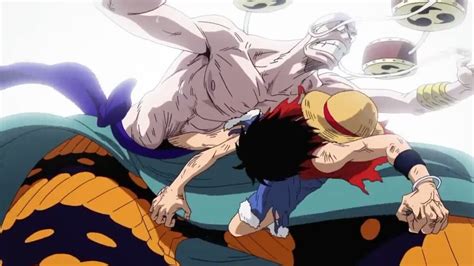 Luffy luchando contra Enel en el Arca Maxim