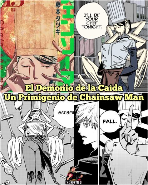 Representación de la Demonio de la Caída recolectando partes del cuerpo