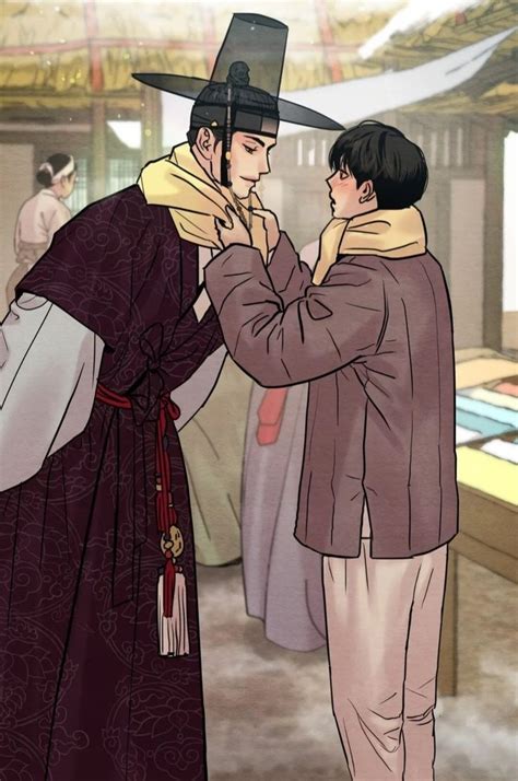 Ilustración de Na-kyum y Seung-ho de Pintor Nocturno