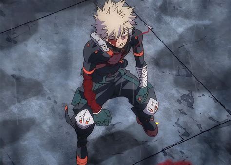 Edgeshot interviniendo en el cuerpo de Bakugo