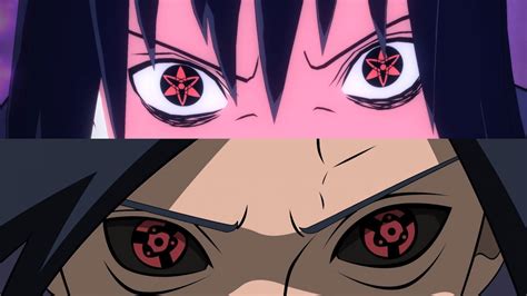Mangekyō Sharingan de Madara y Sasuke