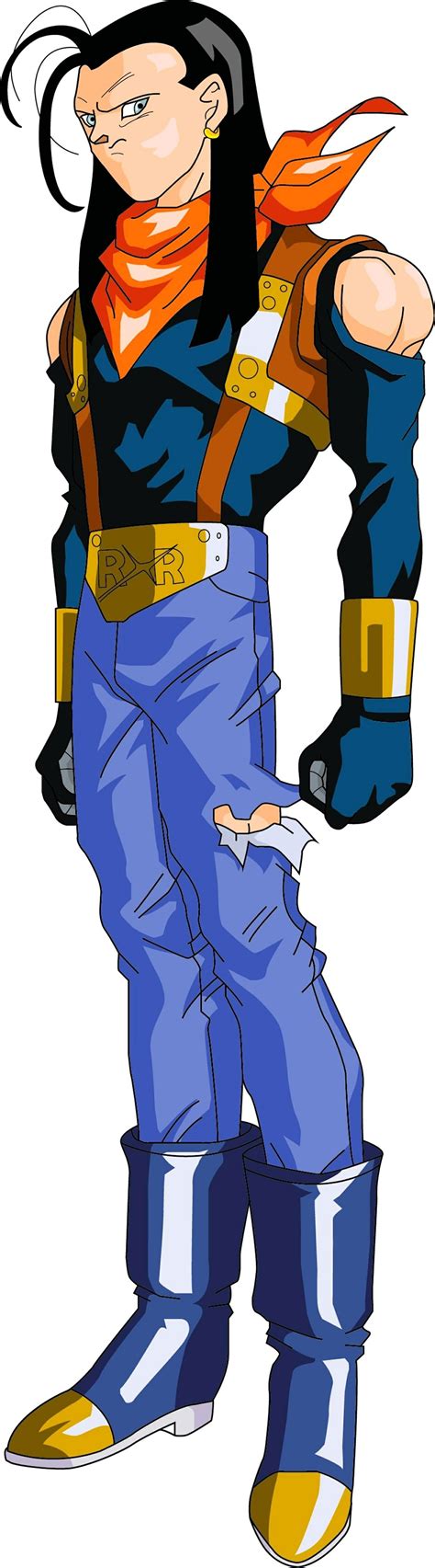 Krilin frente a Super Androide 17