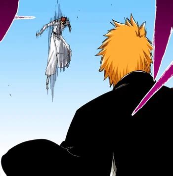 Ichigo Kurosaki enfrentándose a Ebern Asguiaro