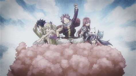 Celebración de Fairy Tail tras ganar los Grandes Juegos Mágicos