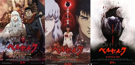 Póster de la trilogía de películas de Berserk: La Edad de Oro