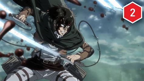 Levi atacando a la Titán Hembra
